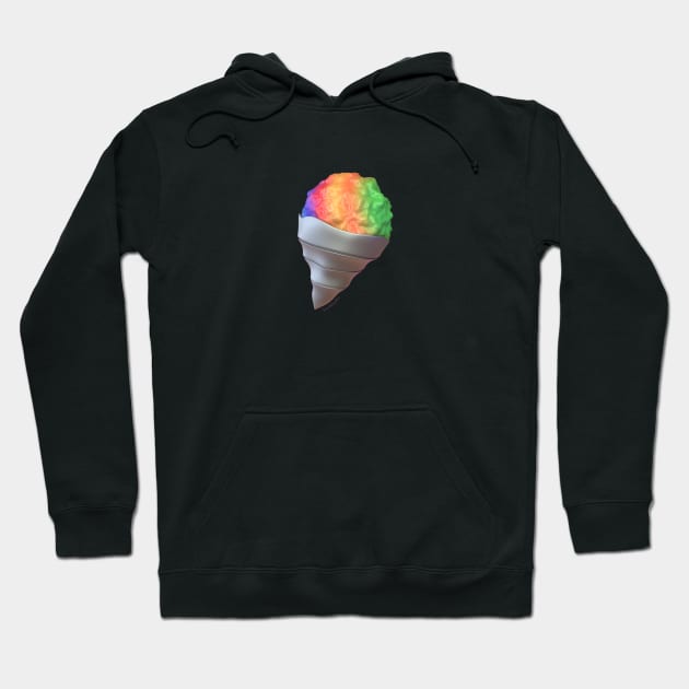 Rainbow Snowcone in 3D 🍧 Hoodie by SilentNoiseArt